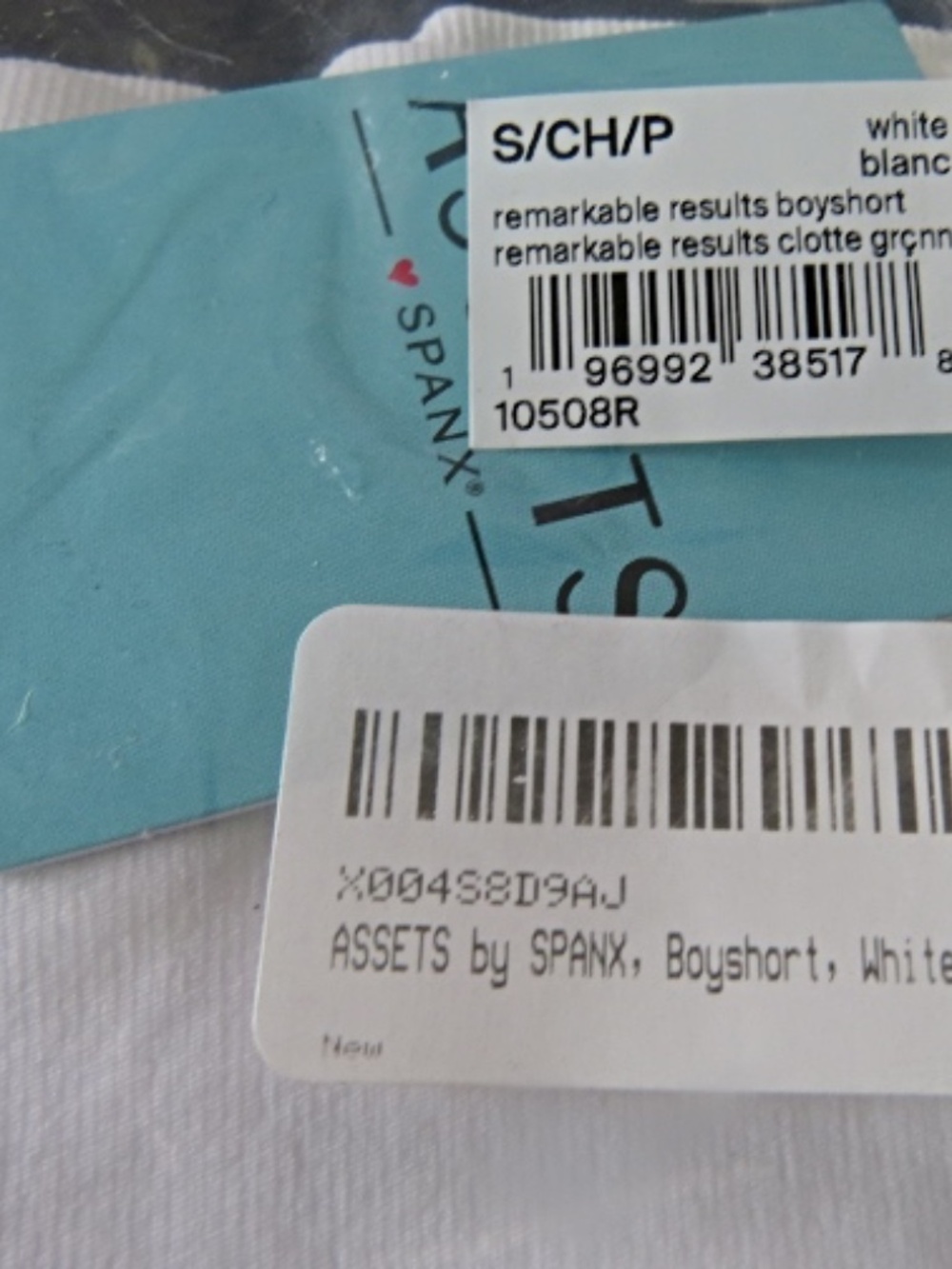 Spanx Assets, Boyshort In WHITE Size Small - Picture 3 of 5